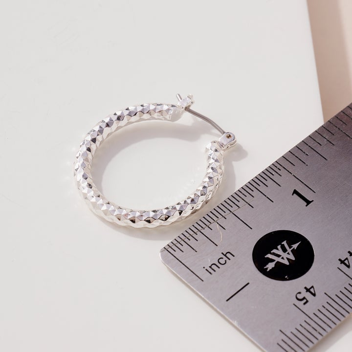 CE-2991 Brass Metal Hoop Earrings